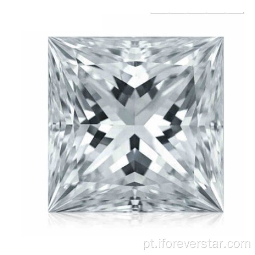 Princess Square VVS Def Def White Moissanite Stone